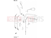 SUZUKI SFV650 L3 (2013) Gladius (E21) 115 - HANDLEBAR (SFV650L3 E24)