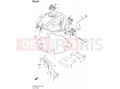 SUZUKI SFV650 L3 (2013) Gladius (E24) 94 - FUEL TANK (SFV650UL3 E24)