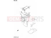 SUZUKI SFV650 L3 (2013) Gladius (E24) 107 - BATTERY HOLDER (SFV650L3 E24)