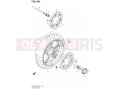 SUZUKI SFV650 L3 (2013) Gladius (E24) 150 - FRONT WHEEL (SFV650AL3 E21)