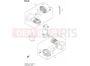 SUZUKI SFV650 L4 (2014) Gladius (E03,E28,E33) 45 - TURNSIGNAL LAMP