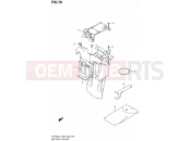 SUZUKI SFV650 L4 (2014) Gladius (E03,E28,E33) 76 - BATTERY HOLDER (SFV650L4 E28)