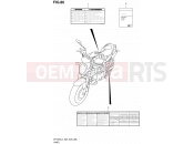 SUZUKI SFV650 L4 (2014) Gladius (E03,E28,E33) 86 - LABEL (SFV650L4 E28)