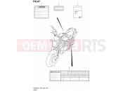 SUZUKI SFV650 L4 (2014) Gladius (E03,E28,E33) 87 - LABEL (SFV650L4 E33)