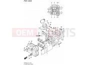 SUZUKI SFV650 L4 (2014) Gladius (E12) 104A - CYLINDER HEAD (FRONT)