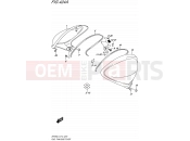 SUZUKI SFV650 L4 (2014) Gladius (E12) 424A - FUEL TANK SIDE COVER