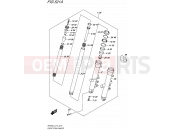 SUZUKI SFV650 L4 (2014) Gladius (E12) 521A - FRONT FORK DAMPER