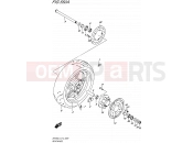 SUZUKI SFV650 L4 (2014) Gladius (E12) 550A - REAR WHEEL