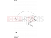 SUZUKI SFV650 L4 (2014) Gladius (E21) 64 - FRONT FENDER