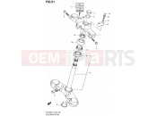 SUZUKI SFV650 L4 (2014) Gladius (E24) 51 - STEERING STEM