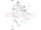 SUZUKI SFV650 L4 (2014) Gladius (E99) 38 - FUEL TANK
