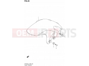 SUZUKI SFV650 L4 (2014) Gladius (E99) 45 - FRONT FENDER
