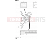 SUZUKI SFV650 L4 (2014) Gladius (E99) 49 - LABEL