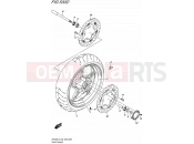 SUZUKI SFV650 L5 (2015) Gladius (E03,E28,E33) 530D - FRONT WHEEL (SFV650AL5 E28)