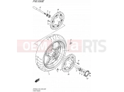 SUZUKI SFV650 L5 (2015) Gladius (E03,E28,E33) 530E - FRONT WHEEL (SFV650AL5 E33)