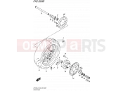SUZUKI SFV650 L5 (2015) Gladius (E03,E28,E33) 550B - REAR WHEEL (SFV650L5 E28)