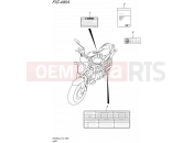 SUZUKI SFV650 L5 (2015) Gladius (E12) 496A - LABEL