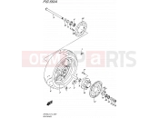 SUZUKI SFV650 L5 (2015) Gladius (E12) 550A - REAR WHEEL