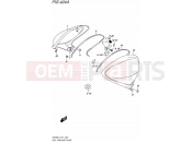 SUZUKI SFV650 L5 (2015) Gladius (E21) 424A - FUEL TANK SIDE COVER