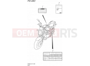 SUZUKI SFV650 L5 (2015) Gladius (E21) 496C - LABEL (SFV650UL5 E21)