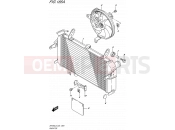 SUZUKI SFV650 L5 (2015) Gladius (E24) 185A - RADIATOR