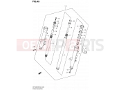 SUZUKI SFV650A L0 (2010) Gladius (E02) 49 - FRONT DAMPER (SFV650K9/UK9/L0/UL0)