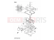 SUZUKI SFV650A L0 (2010) Gladius (E03,E28,E33) 3 - REAR CYLINDER HEAD