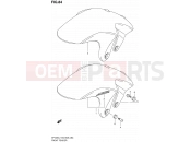 SUZUKI SFV650A L1 (2011) Gladius (E03,E28,E33) 84 - FRONT FENDER (SFV650AL1 E28)