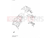 SUZUKI SFV650A L1 (2011) Gladius (E03,E28,E33) 92 - REAR FENDER