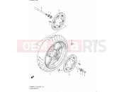 SUZUKI SFV650A L1 (2011) Gladius (E03,E28,E33) 110 - FRONT WHEEL (SFV650L1 E03)