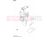 SUZUKI SFV650A L2 (2012) Gladius (E03,E28,E33) 45 - BATTERY HOLDER (SFV650L2 E28)