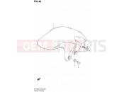 SUZUKI SFV650A L2 (2012) Gladius (E03,E28,E33) 48 - FRONT FENDER
