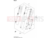 SUZUKI SFV650A L2 (2012) Gladius (E03,E28,E33) 57 - FRONT DAMPER (SFV650AL2 E28)