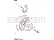 SUZUKI SFV650A L2 (2012) Gladius (E03,E28,E33) 60 - FRONT WHEEL (SFV650AL2 E28)