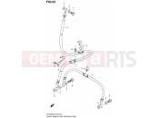 SUZUKI SFV650A L2 (2012) Gladius (E03,E28,E33) 63 - FRONT BRAKE HOSE (SFV650L2 E28)