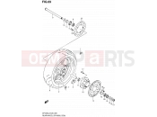 SUZUKI SFV650A L2 (2012) Gladius (E03,E28,E33) 69 - REAR WHEEL (SFV650L2 E28)