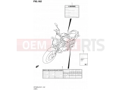 SUZUKI SFV650A L2 (2012) Gladius (E21) 102 - LABEL (SFV650L2 E21)