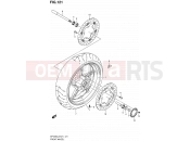 SUZUKI SFV650A L2 (2012) Gladius (E21) 121 - FRONT WHEEL (SFV650UAL2 E21)