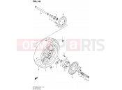 SUZUKI SFV650A L2 (2012) Gladius (E21) 141 - REAR WHEEL (SFV650UL2 E24)