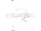 SUZUKI SFV650A L2 (2012) Gladius (E38) 44 - FRONT FENDER