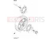 SUZUKI SFV650A L2 (2012) Gladius (E38) 52 - FRONT WHEEL