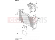 SUZUKI SFV650A L3 (2013) Gladius (E03,E28,E33) 22 - RADIATOR