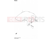 SUZUKI SFV650A L3 (2013) Gladius (E03,E28,E33) 63 - FRONT FENDER