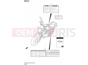SUZUKI SFV650A L3 (2013) Gladius (E03,E28,E33) 67 - LABEL