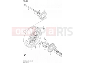 SUZUKI SFV650A L3 (2013) Gladius (E03,E28,E33) 89 - REAR WHEEL (SFV650L3 E33)