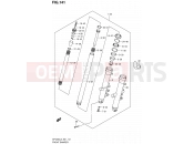 SUZUKI SFV650A L3 (2013) Gladius (E21) 141 - FRONT DAMPER (SFV650UL3 E21)