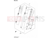 SUZUKI SFV650A L3 (2013) Gladius (E21) 143 - FRONT DAMPER (SFV650AL3 E21)