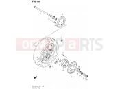 SUZUKI SFV650A L3 (2013) Gladius (E21) 169 - REAR WHEEL (SFV650L3 E21)