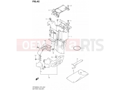 SUZUKI SFV650A L3 (2013) Gladius (E73) 42 - BATTERY HOLDER