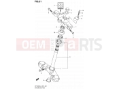 SUZUKI SFV650A L3 (2013) Gladius (E73) 51 - STEERING STEM